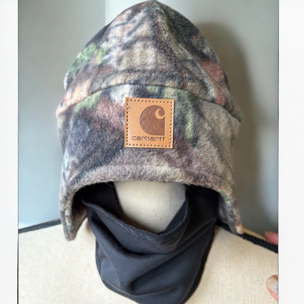 Carhartt-Balaclava Men’s one size fits most camo/black warm cap. New w/o tags! - Picture 2 of 11